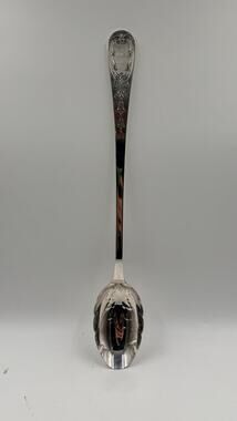 Vintage 1950's 14" Gorham N24 EP Silver Plate Large Serving Spoon Silverplate